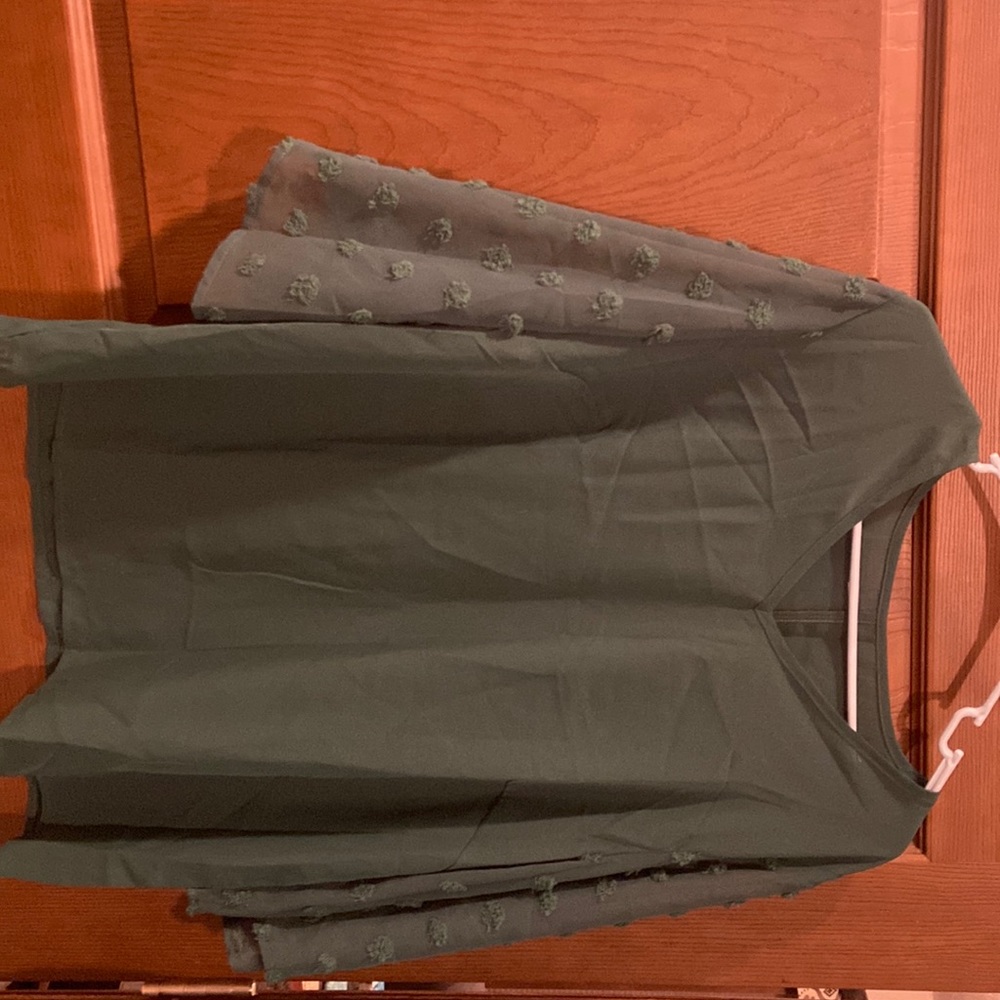 Green blouse